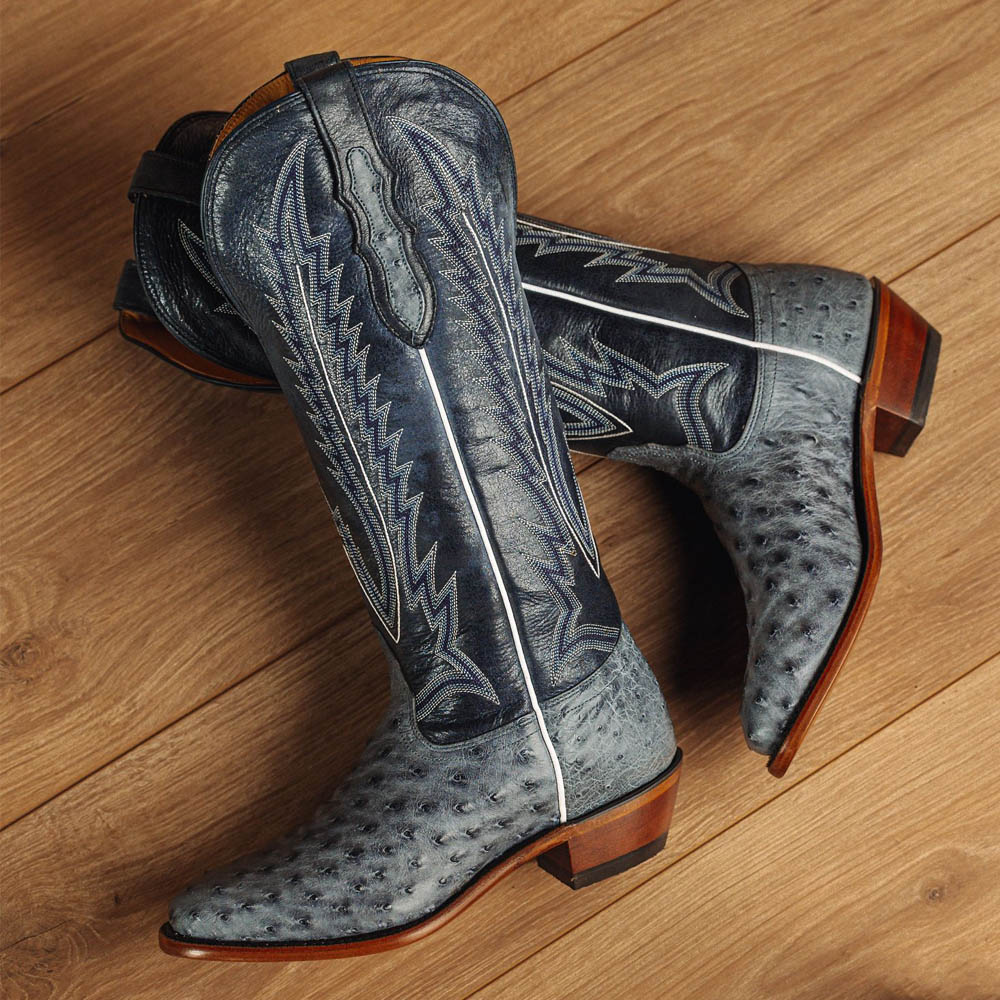 Featuring the Quintana 15" Full Quill Ostrich in Blue